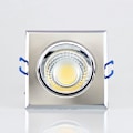Miniatyrbild 2 av 4: Spot LED downlight kvadratisk Matchrome 3W (Eq. 25W) Dim 90x90mm Matt krom