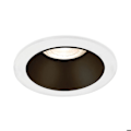 Miniatyrbillede 1 af 4: Beta R1 spotstøtte rund hvid/sort MR16 GU10/GU5.3 vit svart