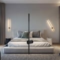 Miniatyrbillede 2 af 4: BRAYTRON Tiny WL800 LED væglampe, guld, 16W, 1160lm, aluminium Svart