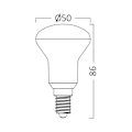 Pikkukuva 4 / 4: Ampulli LED R50 E14 6W 6500K 550lm – Braytron