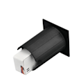 Miniatyrbillede 4 af 4: Mini spot LED væglys BRAYTRON Vector D, kvadratisk, sort, 2W, 3000K, IP65 Svart