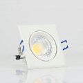 Miniatyrbild 1 av 4: Spot LED downlight fyrkantig vit 3W (Eq. 25W) Dim 90x90mm Matt krom