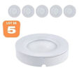Pikkukuva 1 / 2: Sarja 5 kpl Luna 3W pyöreitä LED-kohteita Vit