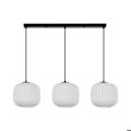 Miniatyrbillede 3 af 4: Suspension dekoration 3xE27 23W IP20 – Opal/Sort Opal+Svart