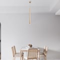 Miniatyrbillede 2 af 3: Guld designer rør pendel G9 10W IP20 gyllene