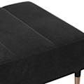 Miniatyrbillede 4 af 6: Fodskammel til seng, 77 x 55 x 31 cm, sort velour DEC030523 Svart