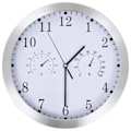 Miniatyrbillede 1 af 4: Quartz vægure Hygrometer og termometer 30 Hvid