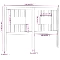 Miniatyrbillede 4 af 4: Hovedgavl - TDL - 146 x 4 x 100 cm - Fyrretræ - Hvid - Klassisk stil Vit