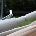 Miniatyrbillede 3 af 4: Havemøbelparasol 2 x 3m rektangulær hældbar polyester/aluminium 4,5kg antracit