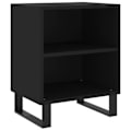 Pikkukuva 1 / 6: Yöpöytä hyllyillä 40 x 30 x 50 cm mustaa rakennusmateriaalia DEC034397 kastanj