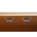 Pikkukuva 4 / 6: Buffet kaappi komero 3 ovea magneettilukolla bambusta 81x97x34 cm 04_0005984 Guld