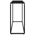 Miniatyrbillede 3 af 6: Elegant design entrebord, konsolbord 100 x 35 x 75 cm, hærdet glas og stål DEC032081 Flerfärgad