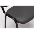 Pikkukuva 4 / 4: Vierasjakkara - Décoshop26 - BUR10069 - Pehmustettu istuin ja selkänoja - Keinonahka - Harmaa