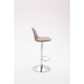 Miniatyrbillede 3 af 4: Barstol med fodstøtte, moderne design, taupe stof 10_0000151 Mol