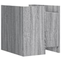 Pikkukuva 4 / 6: Yöpöytä kahdella laatikolla 45 x 50 x 50 cm harmaata engineering-puuta DEC034673 kastanj