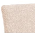 Miniatyrbillede 4 af 6: Bænk til spisebord i creme chenille stof 180 cm og børstet rustfrit stål 04_0005819 Grädde