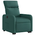 Miniatyrbillede 3 af 6: Fauteuil relax TV med komfortabel polstring, elektrisk løftfunktion i mørkegrøn stof DEC028214 Guld