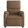 Miniatyrbillede 2 af 6: Fauteuil relax TV med komfortabel polstring, manuel hældningsfunktion i brun stof DEC028054 kastanj