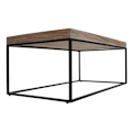 Pikkukuva 5 / 6: Pöytä, apupöytä puuta ja metallia 46x110x60 cm luonnollinen väri 04_0008432 kastanj
