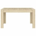 Miniatyrbillede 2 af 4: Moderne design spisebord 140 x 74,5 x 76 cm i ingeniørtræ i eg farve DEC036848 kastanj