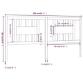 Miniatyrbild 4 av 4: Sänggavel - TDL - 206 x 100 cm - Vit furu - 1 person - Ej avtagbar