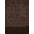 Miniatyrbillede 5 af 6: Barstol x1 med justerbar fodstøtte, drejelig brune stofsæde, hvid metalramme 10_0004849 Vit