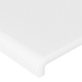 Miniatyrbillede 3 af 6: Hovedgærde - Klassisk - 100x5x78/88 cm - Syntetisk læder hvid - Holdbar - Elegant Vit