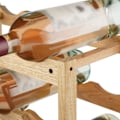 Miniatyrbillede 3 af 6: Flaskeholder vinreol til 12 flasker i valnøds-træ 10_0003815 kastanj