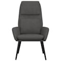 Miniatyrbillede 2 af 6: Moderne loungestol sofa design i mørkegrå stof DEC026685 Grå