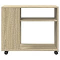 Miniatyrbillede 2 af 6: Konsolbord til sofa med hjul i ingenieetræ, farve eg DEC032331 kastanj