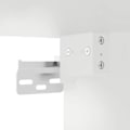 Miniatyrbillede 6 af 6: Væghængt natbord med LED-lys 41 x 31 x 45 cm i hvidt ingeniørt træ DEC034165 Vit