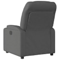 Miniatyrbillede 4 af 6: Fauteuil relax TV med komfortabel polstring og manuel hældningsfunktion i mørkegråt stof DEC027941 Grå