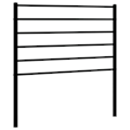 Miniatyrbillede 1 af 5: Hovedgavl til seng til soveværelse møbel 80 cm metal sort TDL0202408