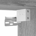 Miniatyrbillede 5 af 6: Væghængt natbord med skuffe 41,5 x 36 x 28 cm i grå ingeniørtræ DEC034330 kastanj