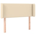 Miniatyrbillede 2 af 5: Hovedgærde - Ikke specificeret - 103 x 16 x 78/88 cm - Crepe stof - Farverigt LED - Moderne stil Grädde