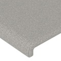 Pikkukuva 4 / 5: Sängynpääty lisävaruste makuuhuoneeseen LED-huonekalu 144 x 5 x 118/128 vaalea harmaa kangas