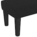 Miniatyrbillede 4 af 5: Bænk til fodenden af sengen i klassisk design 70 x 30 x 30 cm i sort stof DEC024681 Svart