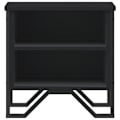 Pikkukuva 2 / 6: Yöpöytä avoimilla osastoilla 40 x 30 x 40 cm musta koneistettu puu ja metalli DEC034385 kastanj