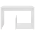 Miniatyrbillede 2 af 4: Side table end of sofa plant support 59 x 36 x 38 cm engineered wood white DEC032363 Vit