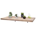 Miniatyrbillede 3 af 6: Væghængt køkkenbord, foldbart tablet i solidt træ, 120x60cm, naturlige farver 04_0005091 kastanj