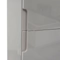 Miniatyrbillede 2 af 6: Hængende badeværelsesskab med 2 døre og 2 hylder, højglansfinér 150x30cm grå 04_0001504 Grå
