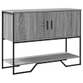 Miniatyrbillede 1 af 6: Funktionsdygtig og stilfuld indgangskonsolbord med opbevaringsplads 100 x 35 x 74,5 cm i grå ingeniørtræ DEC032201 kastanj