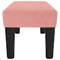 Miniatyrbillede 3 af 5: Sengebænk 70 x 30 x 30 cm i lyserød fløjl DEC024684 Rosa