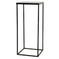 Miniatyrbillede 1 af 2: Sort bord i sort metal moderne design 30 x 30 x 70