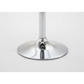 Miniatyrbillede 3 af 3: Sæt med 2 barstole med ergonomisk sæde i sort stof, fod i trompetform i metal 10_0004409 Metall