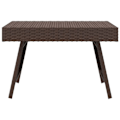 Miniatyrbillede 2 af 6: Side table for indoor or outdoor 60 x 40 x 38 cm brown wicker DEC032515 kastanj