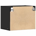 Pikkukuva 6 / 6: Seinävaatepöytä LED-valoilla ja laatikolla 50 x 34 x 40 cm musta tekninen puu DEC034208 kastanj