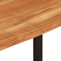 Pikkukuva 6 / 6: Teollinen design ruokapöytä 154 x 80 x 76 cm akasiapuusta ja teräksestä DEC036609 kastanj
