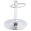 Miniatyrbillede 6 af 6: Barstol x1 høj stol i retro design i sort PVC, buet træ og metal DEC029513 kastanj