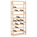 Miniatyrbillede 1 af 6: Casier til opbevaring af vinflasker i beige fyrretræ til 77 flasker DEC024345 Beige